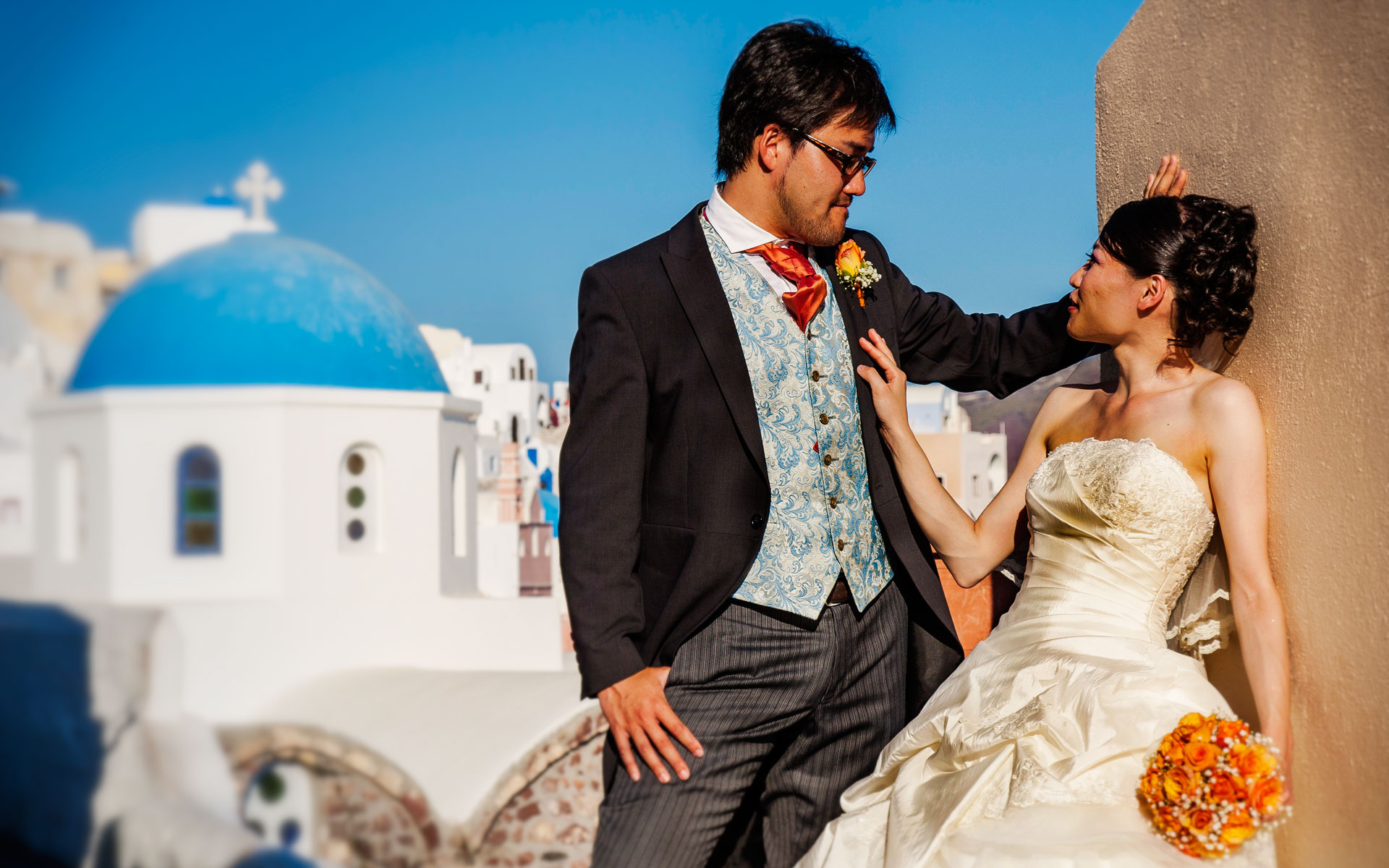 Santorini wedding photography 2012